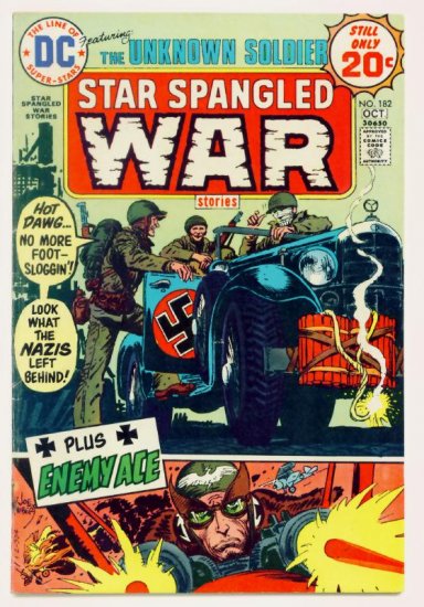 STAR SPANGLED WAR #182 DC Comics 1974 The Unknown Soldier