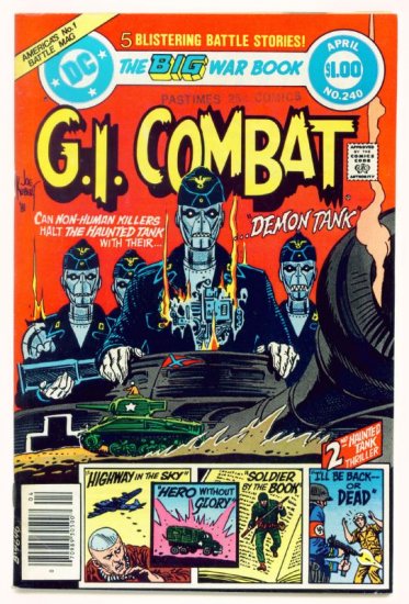 Haunted Tank G.I. COMBAT #240 DC Comics 1982 DOLLAR GIANT