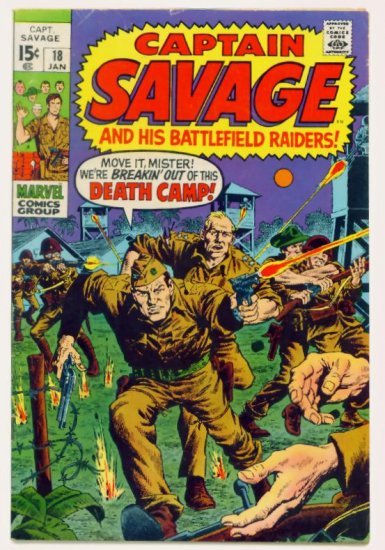 CAPTAIN SAVAGE and his BATTLEFIELD RAIDERS #18 Marvel Comics 1970