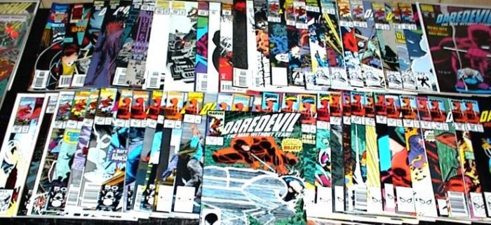 DAREDEVIL Lot of 58 Marvel Comics #250 - #375 Volume 1