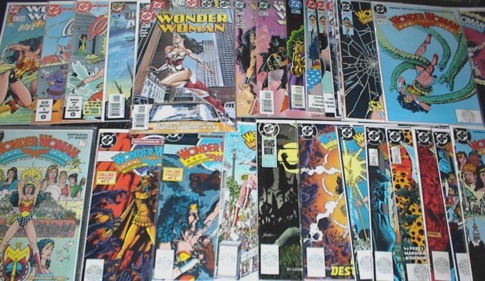 WONDER WOMAN Lot of 34 DC Comics #1 - #225 Second Series