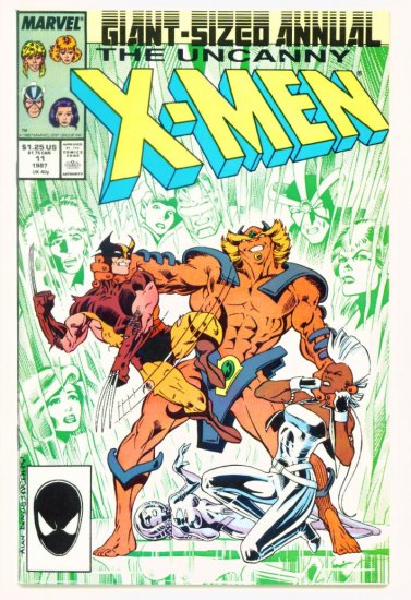 UNCANNY X-MEN ANNUAL #11 Marvel Comics 1987 NM Captain Britain