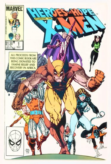 X-MEN HEROES FOR HOPE #1 Marvel Comics 1985 NM