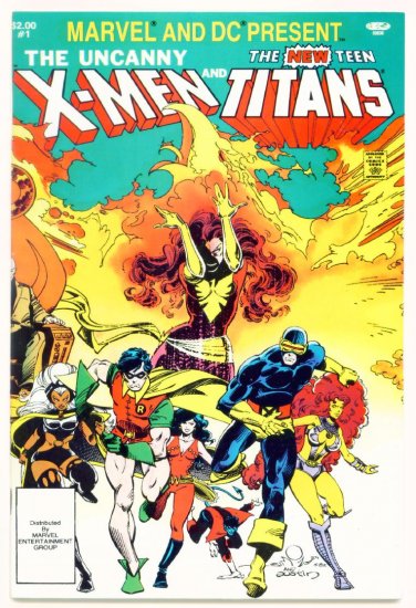UNCANNY X-MEN and TEEN TITANS #1 DC / Marvel Comics Present 1982