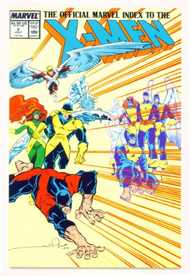 X-MEN OFFICIAL MARVEL INDEX #2 Marvel Comics 1987