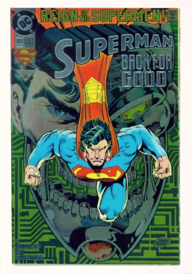 SUPERMAN #82 DC Comics 1993 NM CHROMIUM COVER