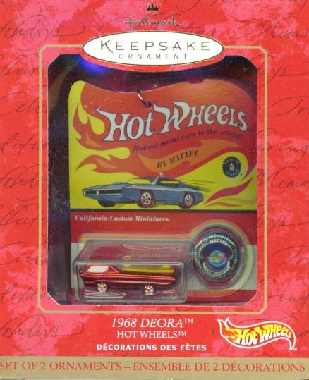 HOT WHEELS 1968 DEORA MINIATURE Hallmark Christmas Ornament 2000