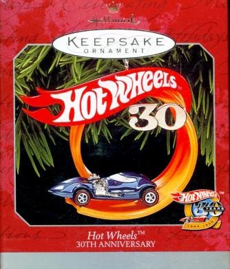 HOT WHEELS 30th ANNIVERSARY MINIATURE Hallmark Christmas Ornament 1998