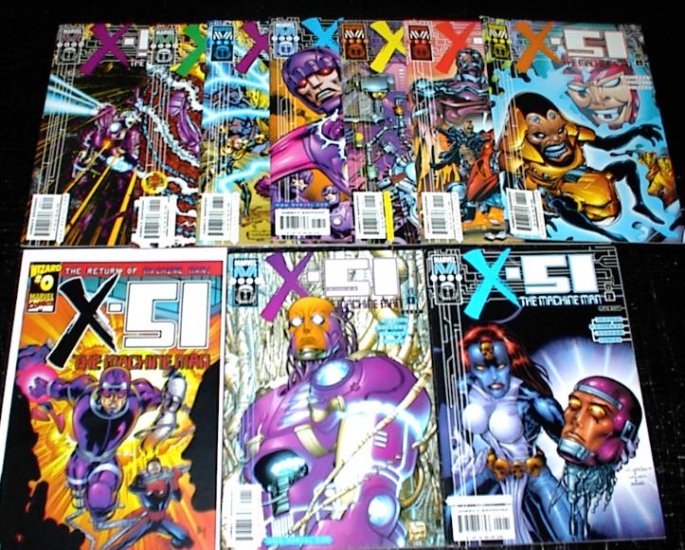 MACHINE MAN X-51 Lot of 10 Marvel Comics 1999 - 2000