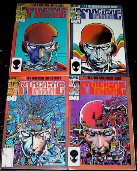 MACHINE MAN #1 - #4 Full Run Marvel Comics Barry Smith