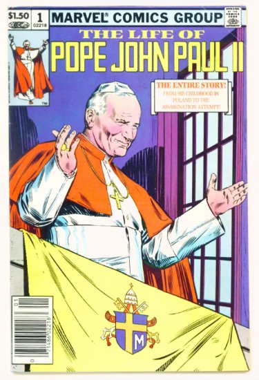 The LIFE of POPE JOHN PAUL II Marvel Comics 1982