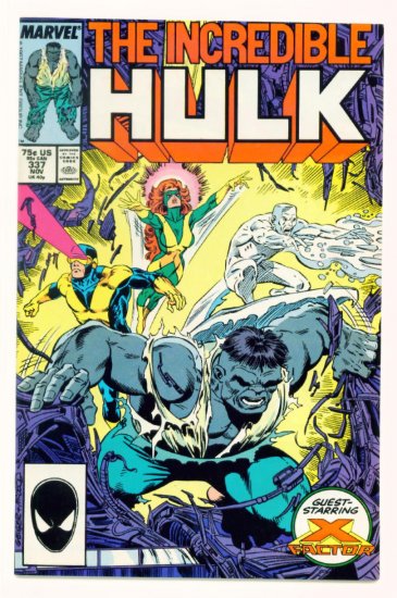 INCREDIBLE HULK #337 Marvel Comics 1987 NM X-FACTOR CO-STARS