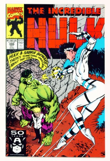 INCREDIBLE HULK #386 Marvel Comics 1991 NM
