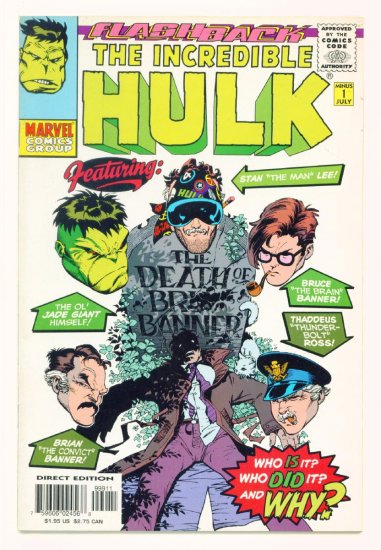 INCREDIBLE HULK #-1 Minus One Marvel Comics 1997 NM