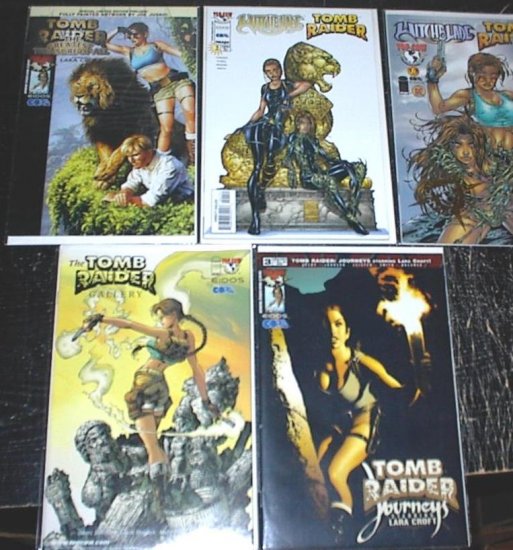 TOMB RAIDER Lot of 5 Top Cow Comics Witchblade Crossover
