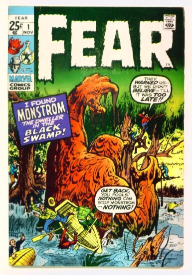 FEAR #1 Marvel Comics 1970 Jack Kirby Monsters GIANT