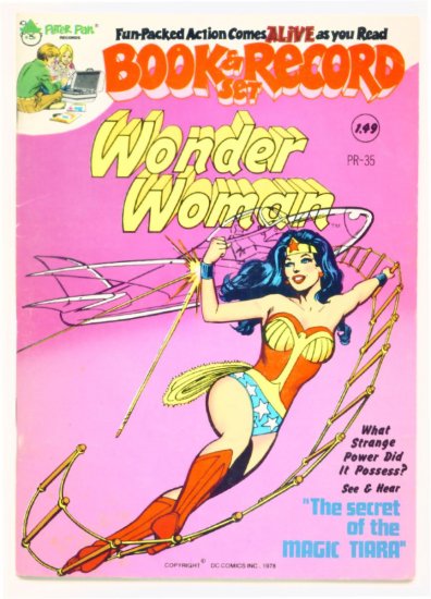 WONDER WOMAN BOOK AND RECORD DC COMICS 1979