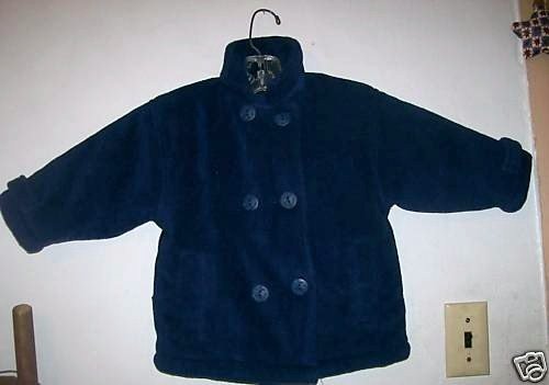 BOYS SIZE 2T CARTER'S KIDS NAVY BLUE DRESS COAT WINTER