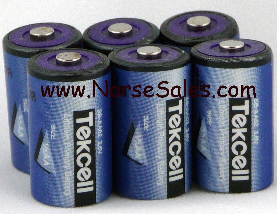 6x Tekcell SB-AA02 Lithium Battery ITI ADT Security Alarm Transmitter ...