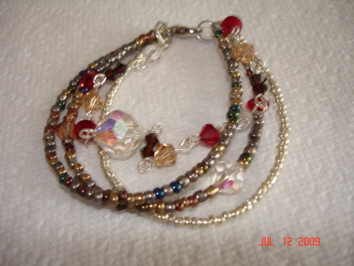 Swarovski multistrand bracelet