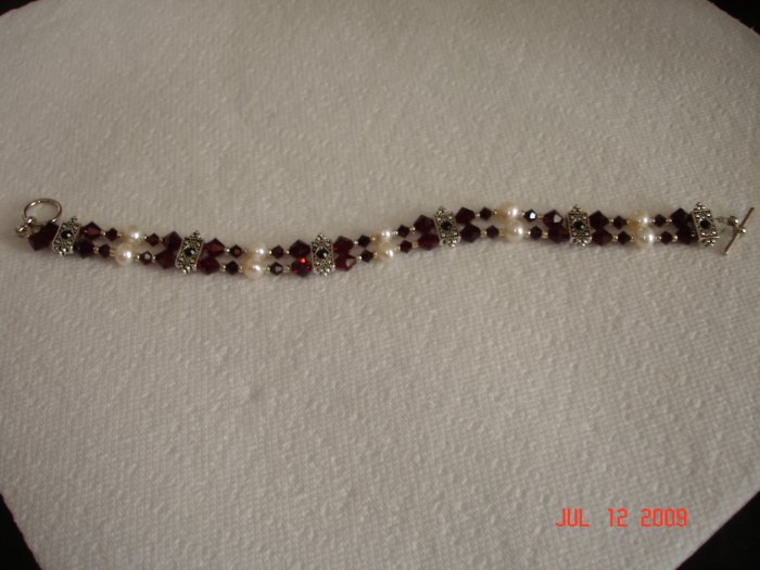 Swarovski double strand bracelet