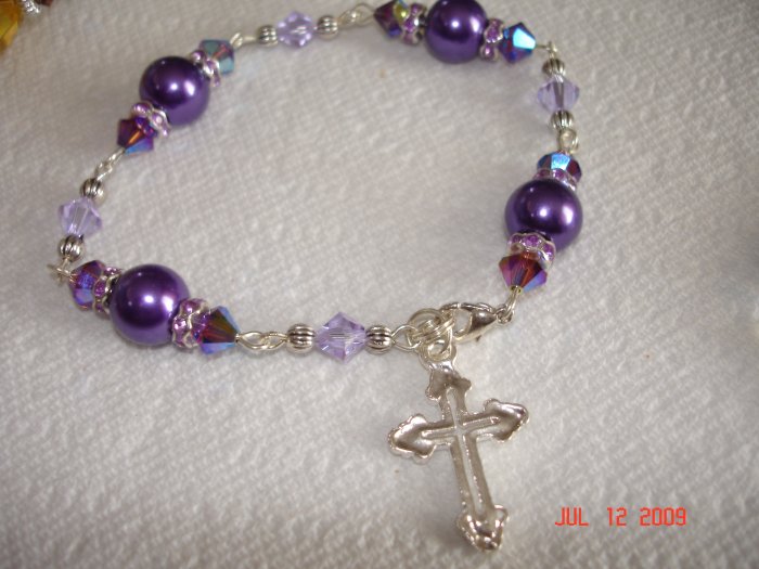 Gorgeous Swarovski rosary bracelet