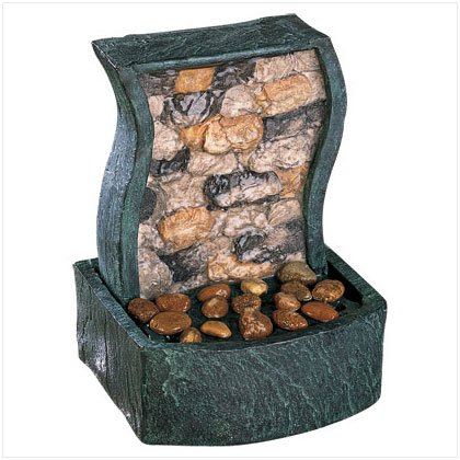 Rock Wall Tabletop Fountain