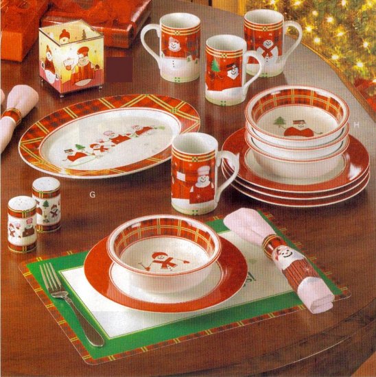 Perfectly Plaid Dinnerware Set