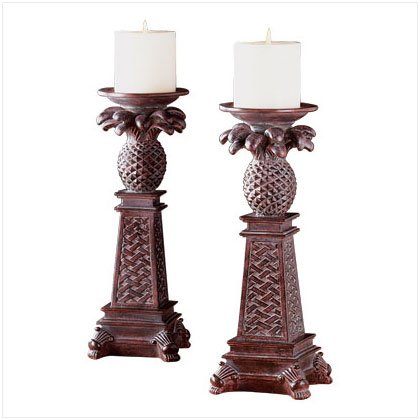 Pineapple Column Candleholders