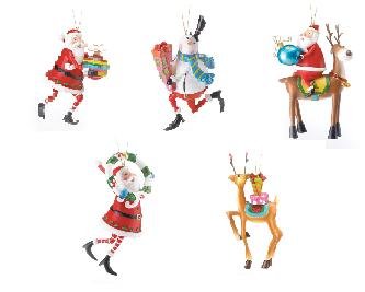 Holdiay Ornaments *Santa, Rudolph & Snowman*