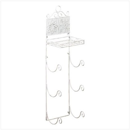 Floral Tiled Towel Rack