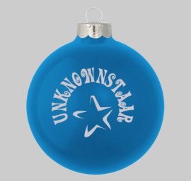 Blue tree ornaments