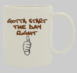 Start the day mug