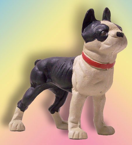 Cast Iron Doorstop Bulldog/Boston Terrior