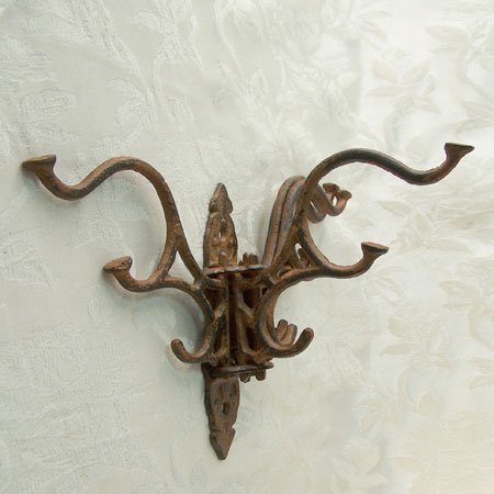 Coat Rack Cast Iron Rust Hook