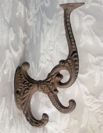 Solid Cast Iron Victorian Coat Hook
