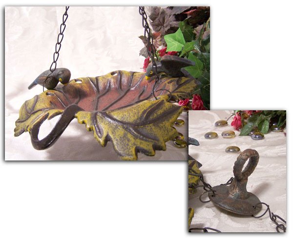 Cast Iron Hanging Bird Feeder