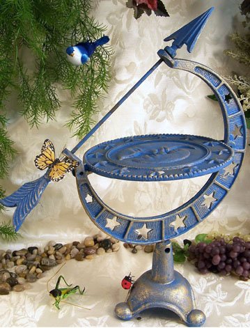 Large Cast Iron Arrow Sundial