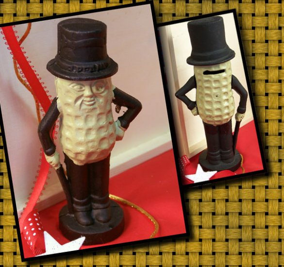 Cast Iron Mr. Peanut Bank