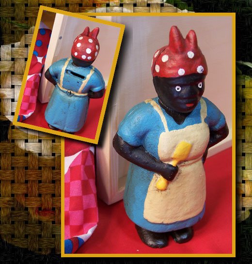 Cast Iron Black Lady Bank