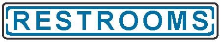 Street Sign "Restrooms"