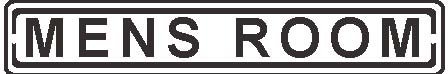 Street Sign "Men's Room"