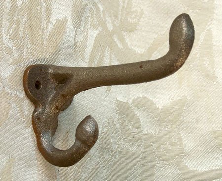 Set of 6 Cast Iron Wall Hooks