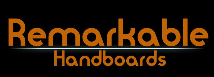 Remarkable Handboard logo sticker