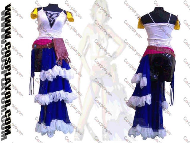 Final Fantasy 2nd Yuna Cosplay Costume