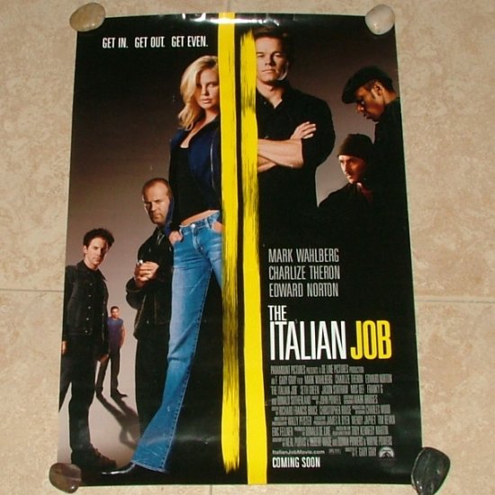THE ITALIAN JOB Original Movie Theater Poster