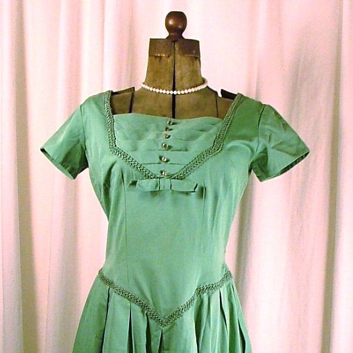 Vintage Green dress 1950-1960's