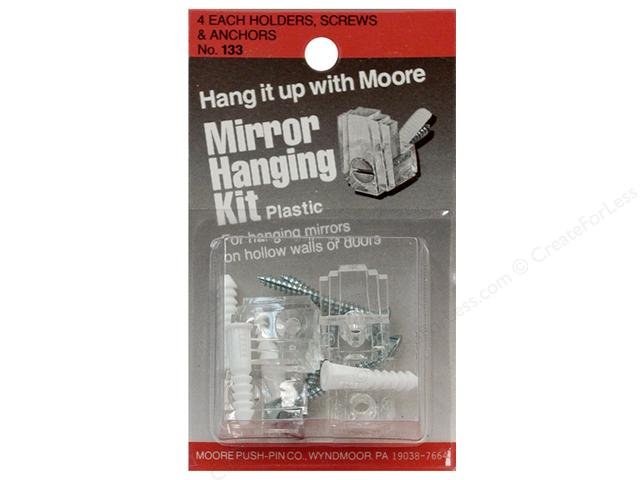 Moore Mirror Hangers Kit Plastic