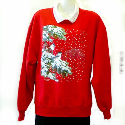 Morning Son Whitton Winter Red Sweatshirt L