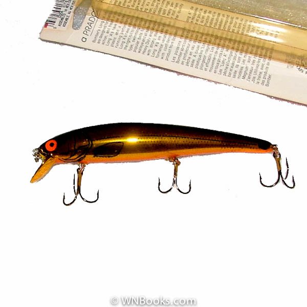 Vintage Bomber Long "A" Minnow Lures 4.75" - 3/8 oz. Copper Chrome Black Back